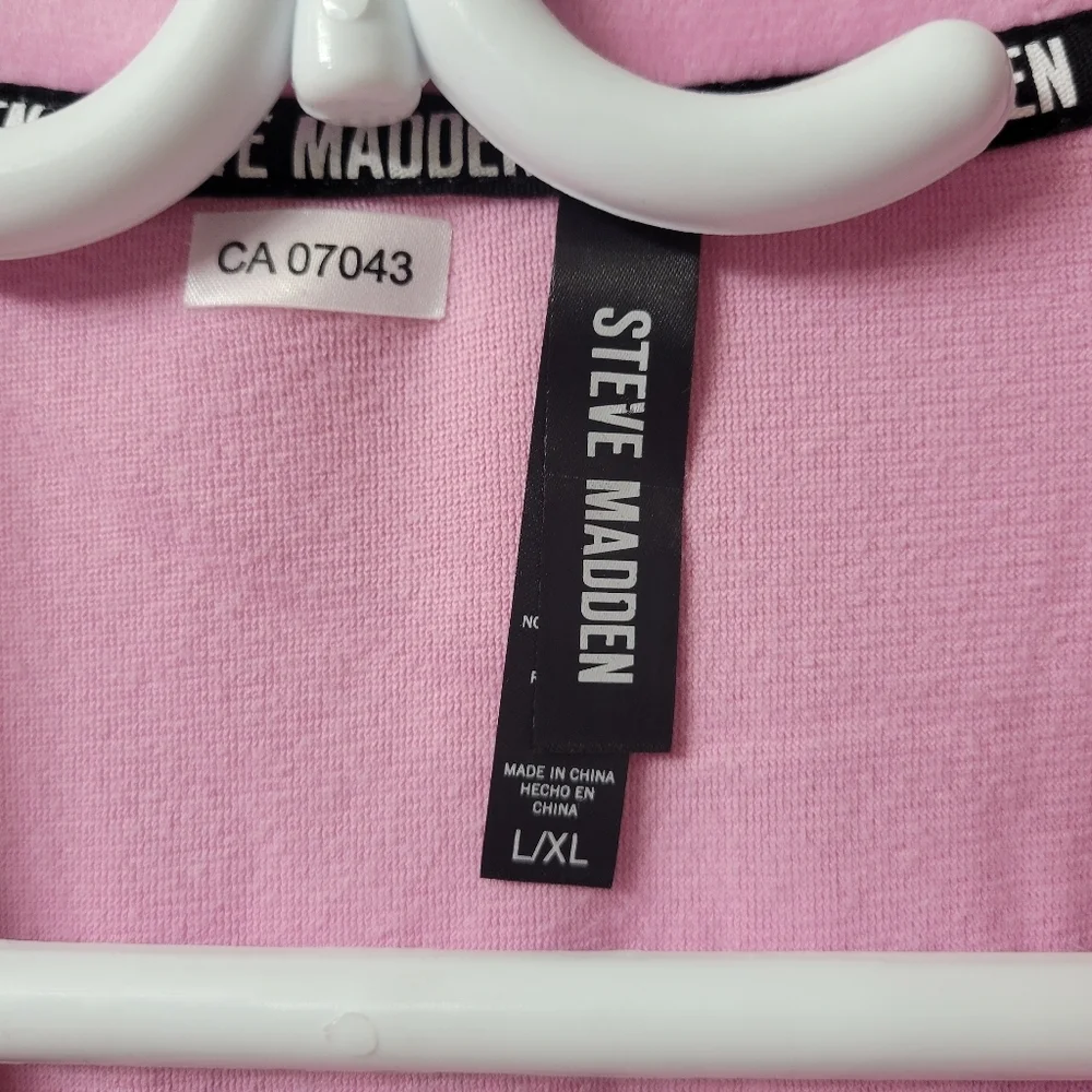 Steve Madden Pink Cozy Robe with Long Sleeves | Size: L/XL - Picture 7 of 7